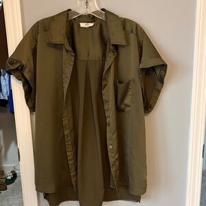 Entro Olive Button Down Shirt